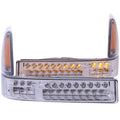 ANZO 2000-2004 Ford Excursion LED Parking Lights Chrome w/ Amber Reflector - Crew Original