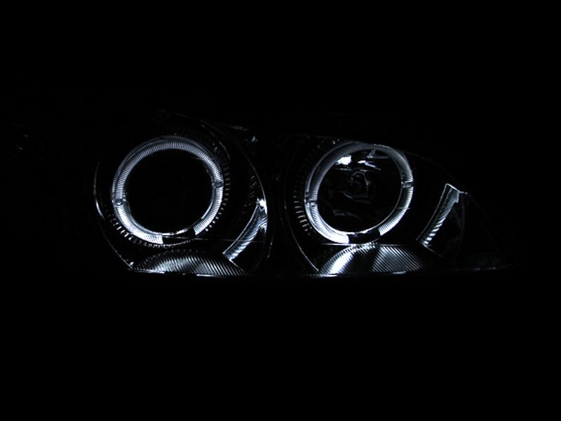 ANZO 2000-2004 Infiniti I30 Projector Headlights w/ Halo Chrome - Crew Original