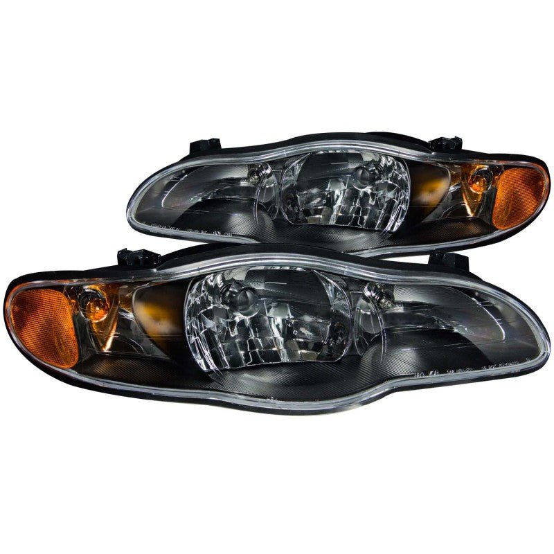 ANZO 2000-2005 Chevrolet Monte Carlo Crystal Headlights Black - Crew Original