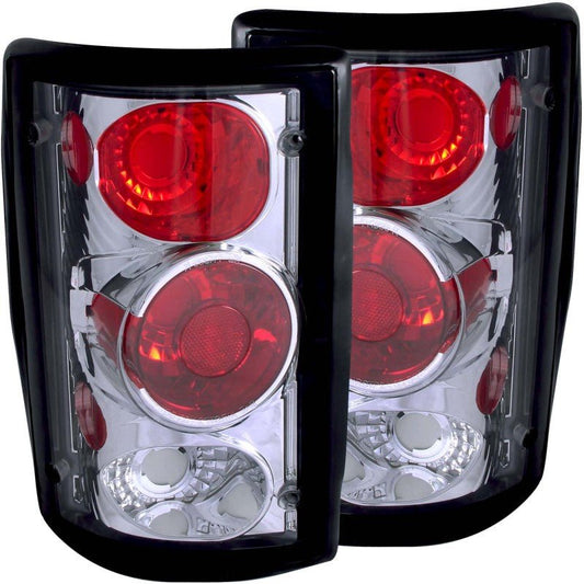 ANZO 2000-2005 Ford Excursion Taillights Chrome - Crew Original