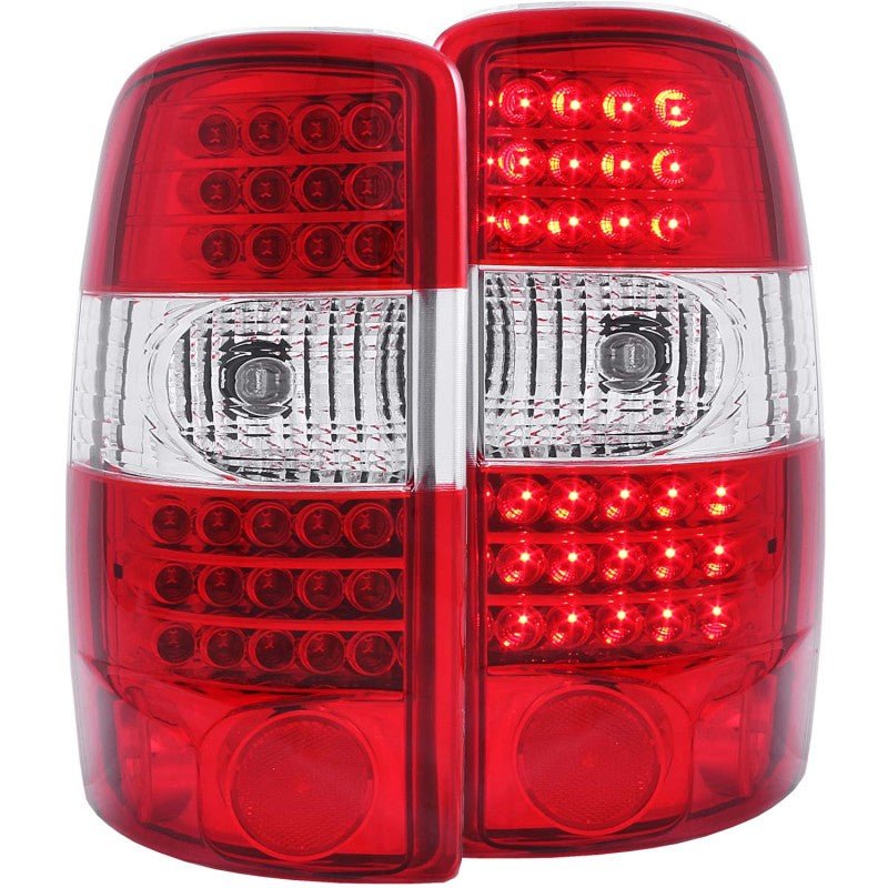 ANZO 2000-2006 Chevrolet Suburban LED Taillights Red/Clear G2 - Crew Original