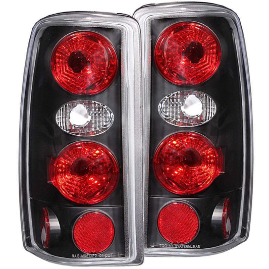 ANZO 2000-2006 Chevrolet Suburban Taillights Black - Crew Original