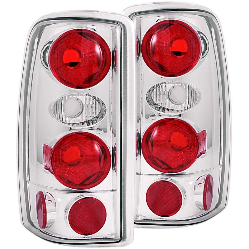 ANZO 2000-2006 Chevrolet Suburban Taillights Chrome - Crew Original