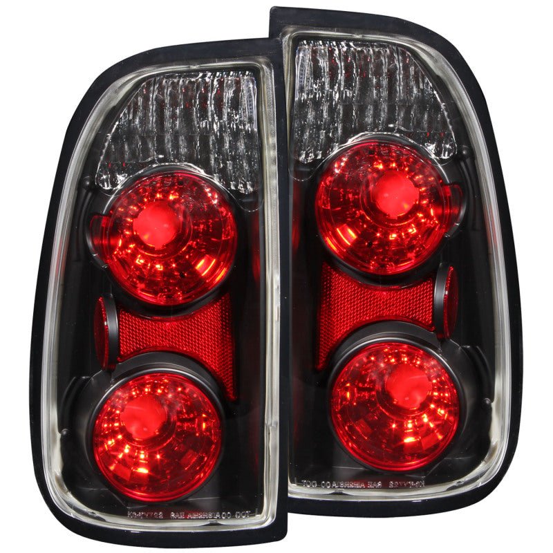 ANZO 2000-2006 Toyota Tundra Taillights Black - Crew Original