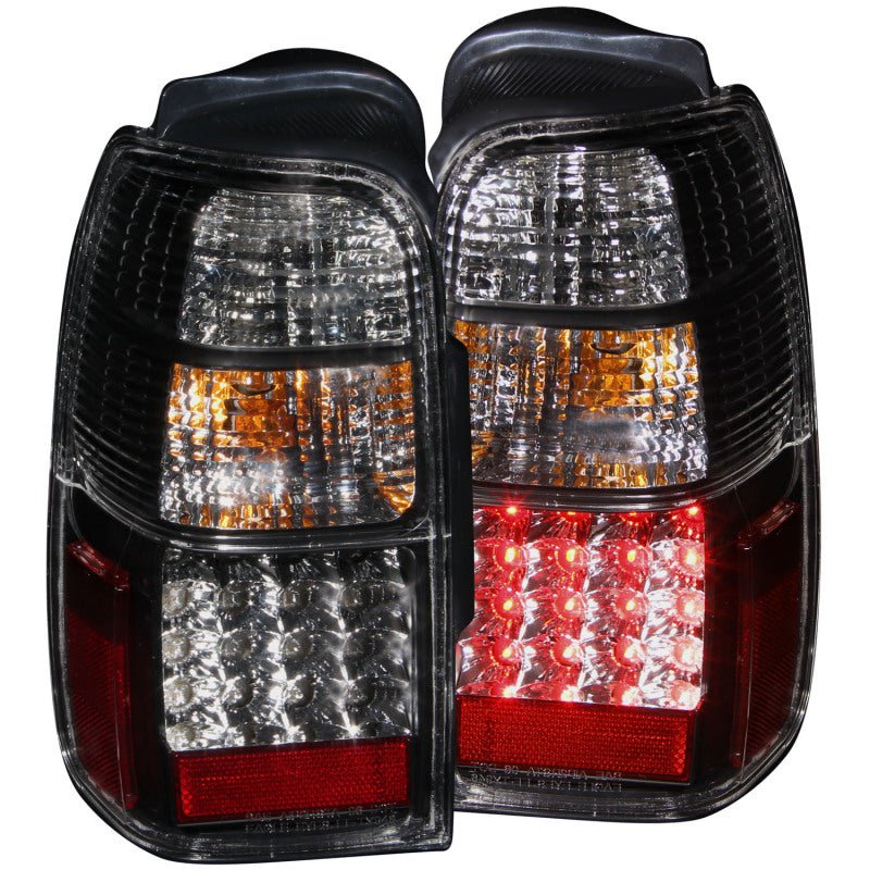 ANZO 2001-2002 Toyota 4 Runner LED Taillights Black - Crew Original