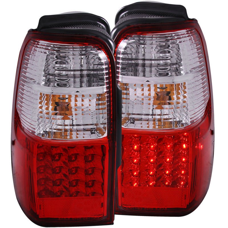 ANZO 2001-2002 Toyota 4 Runner LED Taillights Red/Clear - Crew Original