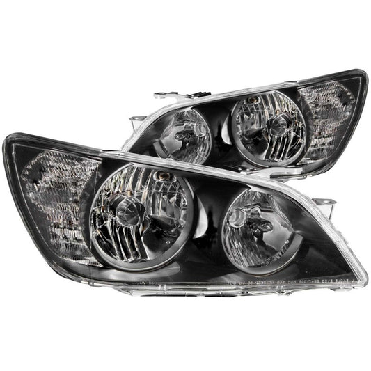 ANZO 2001-2005 Lexus Is300 Crystal Headlights Black - Crew Original