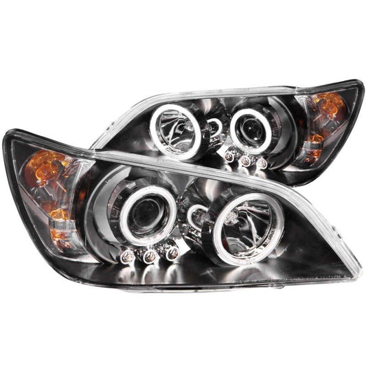 ANZO 2001-2005 Lexus Is300 Projector Headlights w/ Halo Black - Crew Original