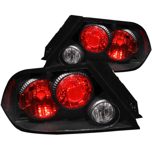 ANZO 2002-2003 Mitsubishi Lancer Taillights Black - Crew Original