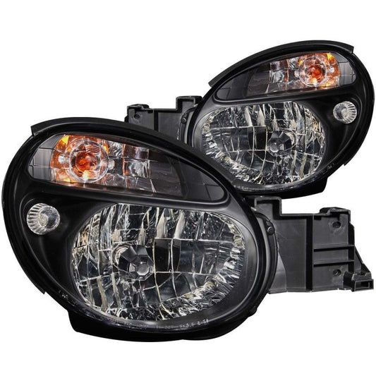 ANZO 2002-2003 Subaru Impreza Crystal Headlights Black - Crew Original