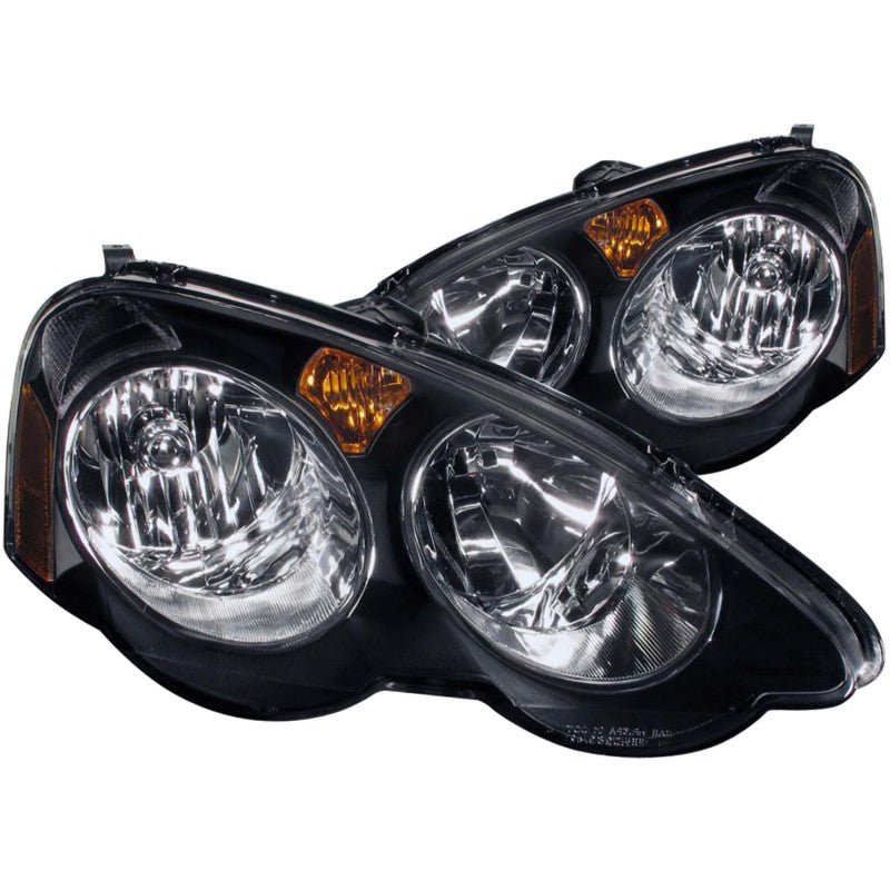 ANZO 2002-2004 Acura Rsx Crystal Headlights Black - Crew Original