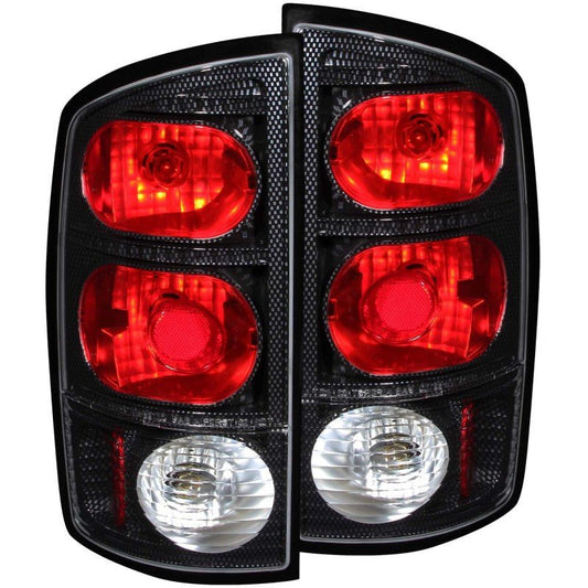 ANZO 2002-2005 Dodge Ram 1500 Taillights Carbon - Crew Original