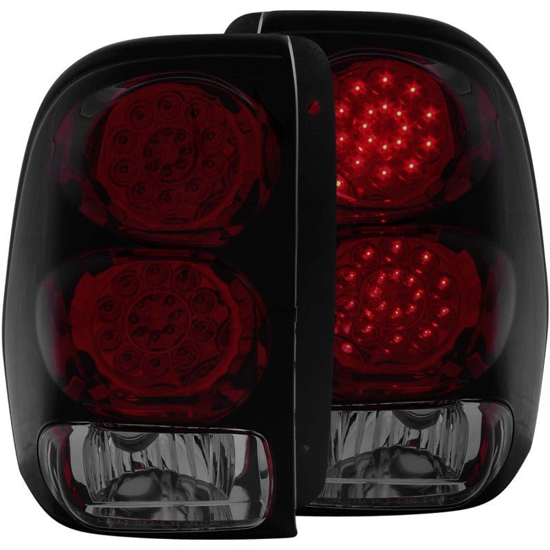 ANZO 2002-2009 Chevrolet Trailblazer LED Taillights Red/Smoke - Crew Original