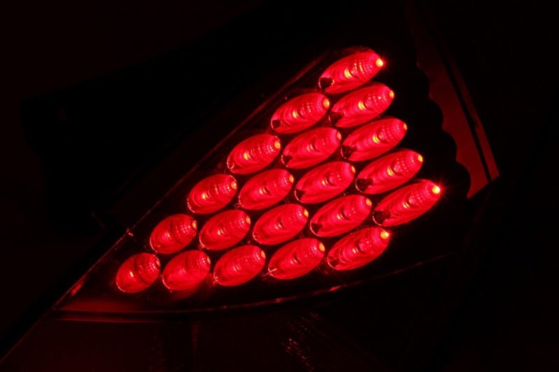 ANZO 2003-2005 Nissan 350Z LED Taillights Red - Crew Original