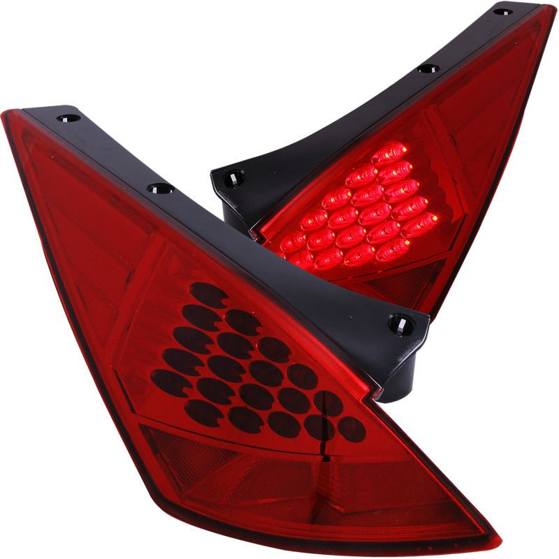 ANZO 2003-2005 Nissan 350Z LED Taillights Red - Crew Original