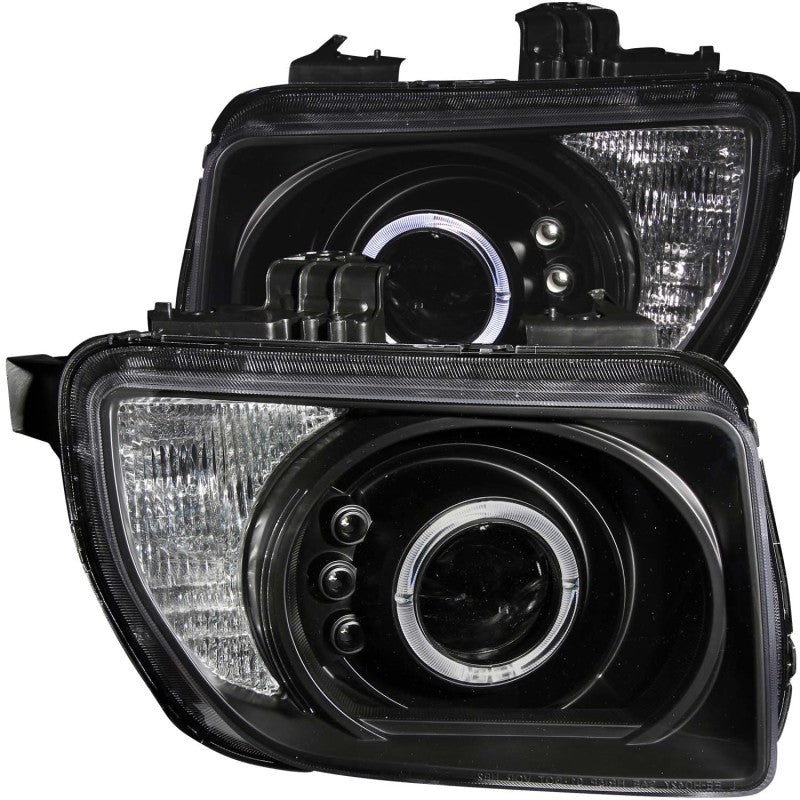 ANZO 2003-2006 Honda Element Projector Headlights w/ Halo Black - Crew Original