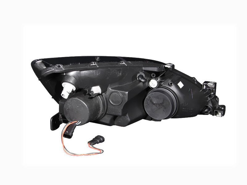 ANZO 2003-2007 Honda Accord Projector Headlights w/ Halo Black (R8 Style) - Crew Original