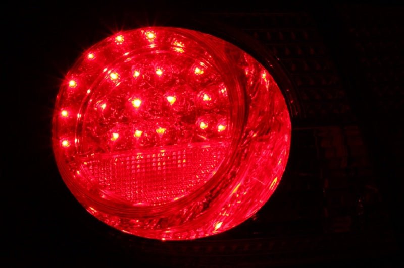 ANZO 2003-2008 Toyota Corolla LED Taillights Red Clear 4pc - Crew Original