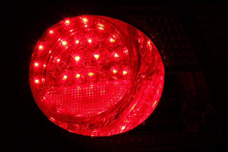 ANZO 2003-2008 Toyota Corolla LED Taillights Red Clear 4pc - Crew Original