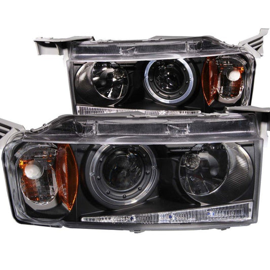 ANZO 2004-2007 Scion Xb Projector Headlights w/ Halo Black G2 - Crew Original