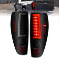 ANZO 2004-2012 Chevrolet Colorado/ GMC Canyon LED Tail Lights w/ Light Bar Black Housing Smoke Lens - Crew Original