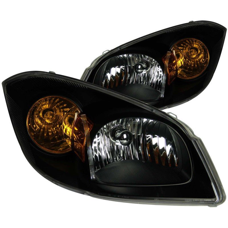 ANZO 2005-2010 Chevrolet Cobalt Crystal Headlights Black - Crew Original