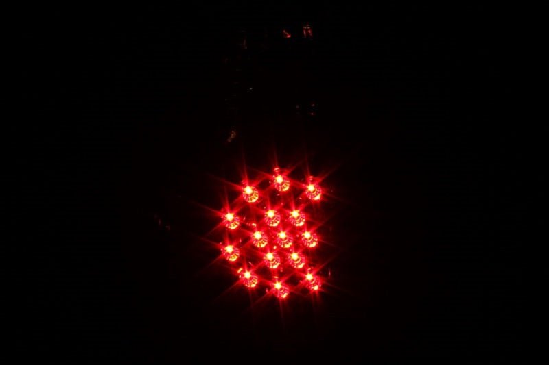 ANZO 2005-2015 Toyota Tacoma LED Taillights Black - Crew Original