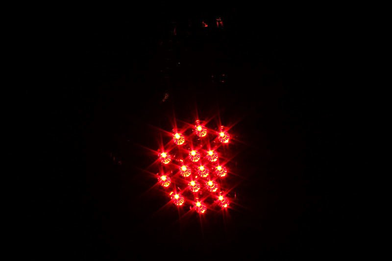 ANZO 2005-2015 Toyota Tacoma LED Taillights Black - Crew Original