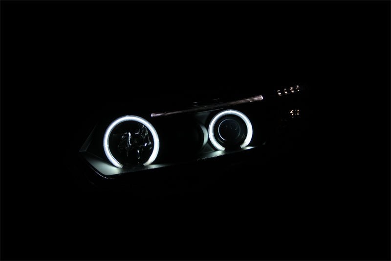 ANZO 2006-2011 Honda Civic Projector Headlights w/ Halo Black (CCFL) - Crew Original