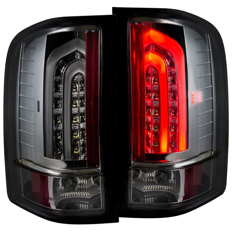 ANZO 2007-2013 Chevrolet Silverado 1500 LED Taillights Smoke G2 - Crew Original