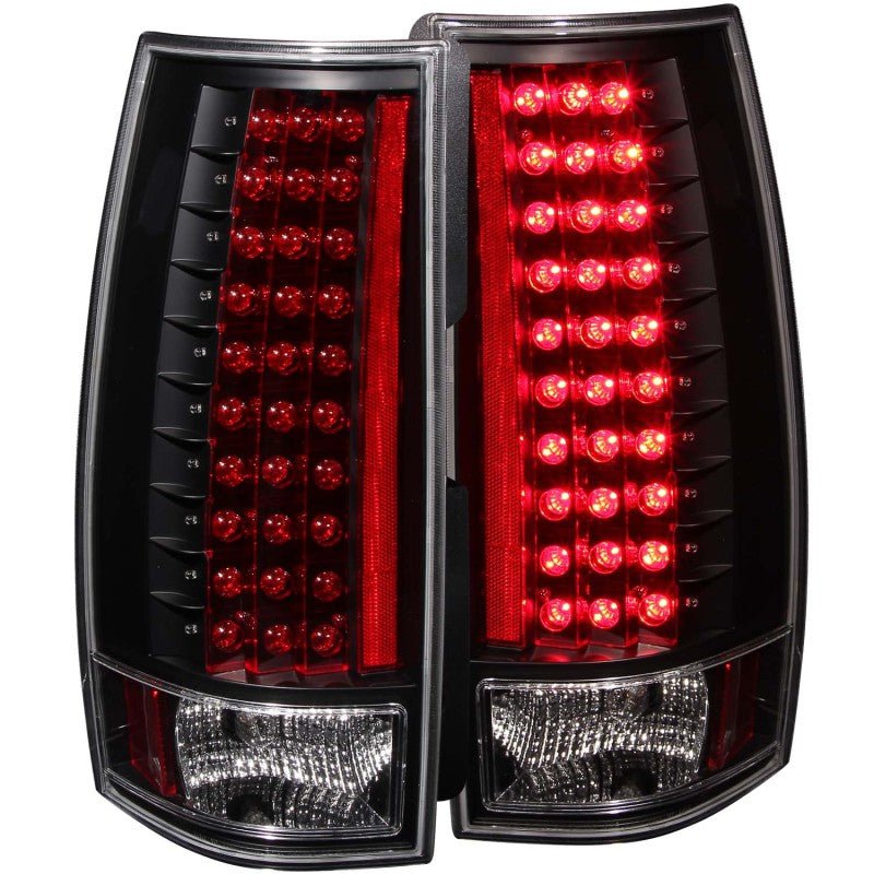 ANZO 2007-2013 Chevrolet Suburban LED Taillights Black - Crew Original