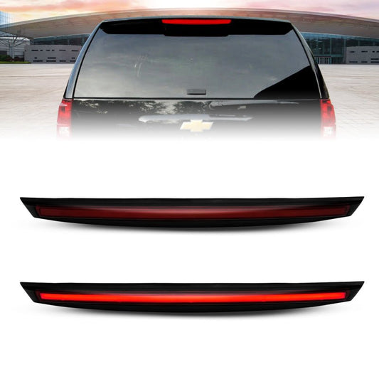 ANZO 2007-2014 Chevrolet Suburban 1500 LED 3rd Brake Light Black Housing Smoke Lens w/ Spoiler 1pc - Crew Original