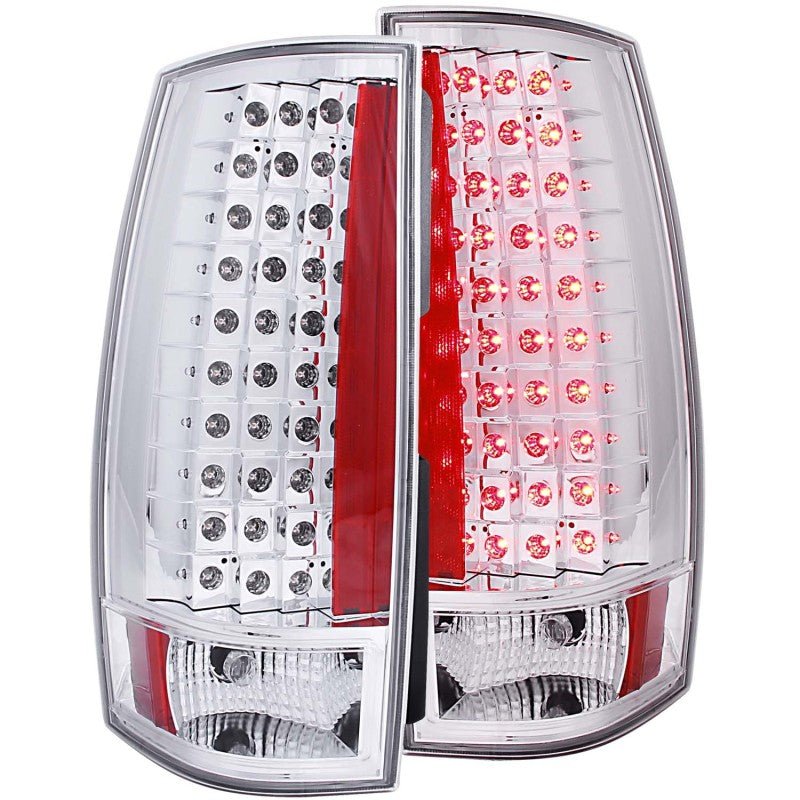 ANZO 2007-2014 Chevrolet Suburban LED Taillights Red/Clear G4 - Crew Original