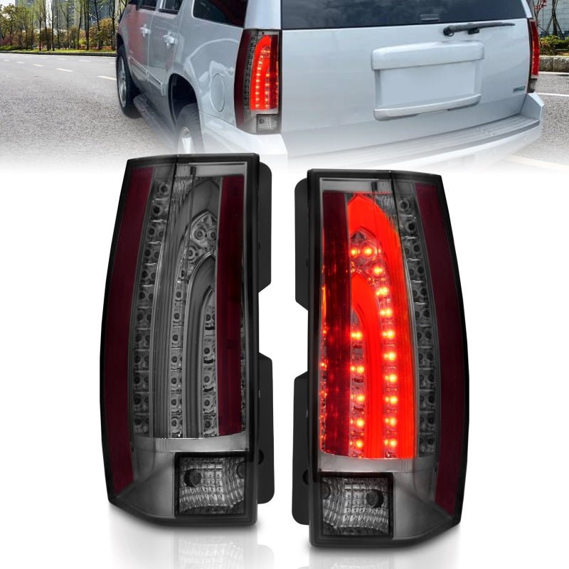 ANZO 2007-2014 Chevrolet Suburban LED Taillights Smoke G5 - Escalade Look - Crew Original