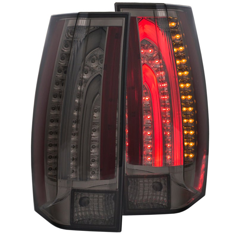 ANZO 2007-2014 Chevrolet Suburban LED Taillights Smoke G5 - Escalade Look - Crew Original