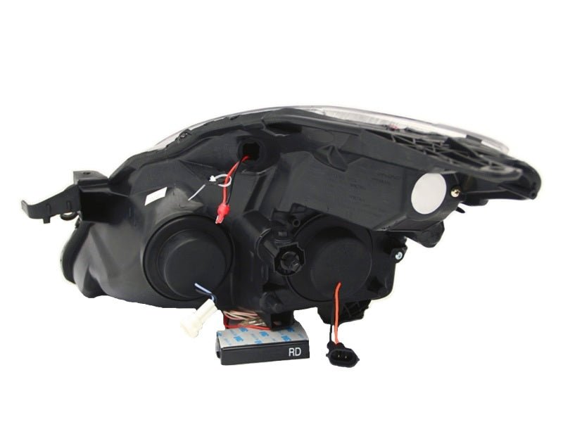 ANZO 2008-2009 Nissan Altima (2 Door ONLY) Projector Headlights w/ Halo Black (CCFL) - Crew Original