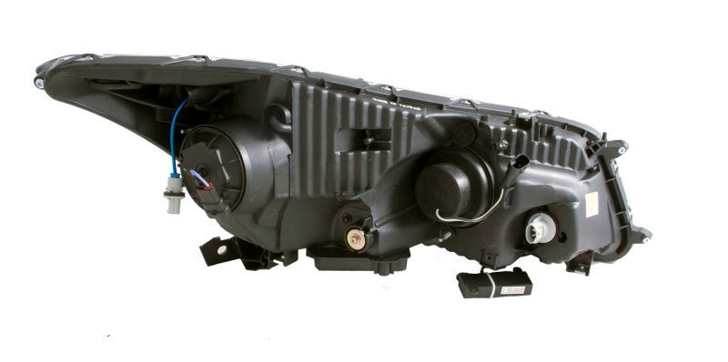ANZO 2008-2012 Honda Accord Projector Headlights w/ U-Bar Black - Crew Original