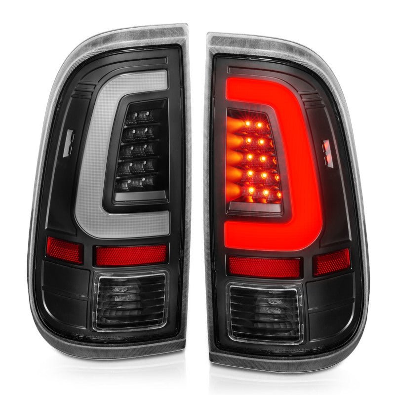 ANZO 2008-2016 Ford F-250 LED Taillights Black Housing Clear Lens (Pair) - Crew Original