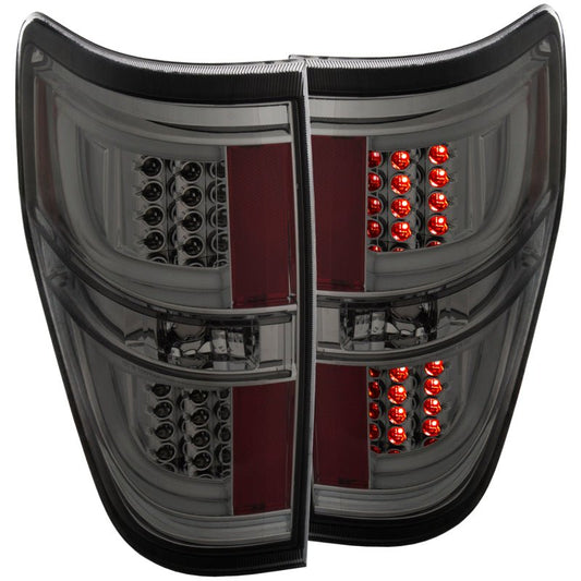 ANZO 2009-2013 Ford F-150 LED Taillights Smoke - Crew Original