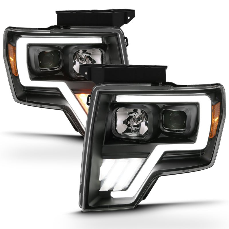 ANZO 2009-2013 Ford F-150 Projector Light Bar G4 Switchback H.L.Black Amber - Crew Original