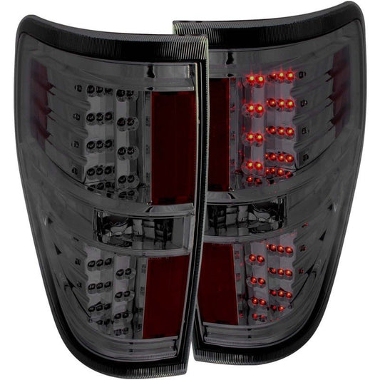 ANZO 2009-2014 Ford F-150 LED Taillights Smoke - Crew Original