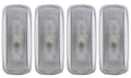 ANZO 2010-2015 Dodge Ram 3500 LED Fender Light Kit Clear 2pc Amber / 2pc Red - Crew Original