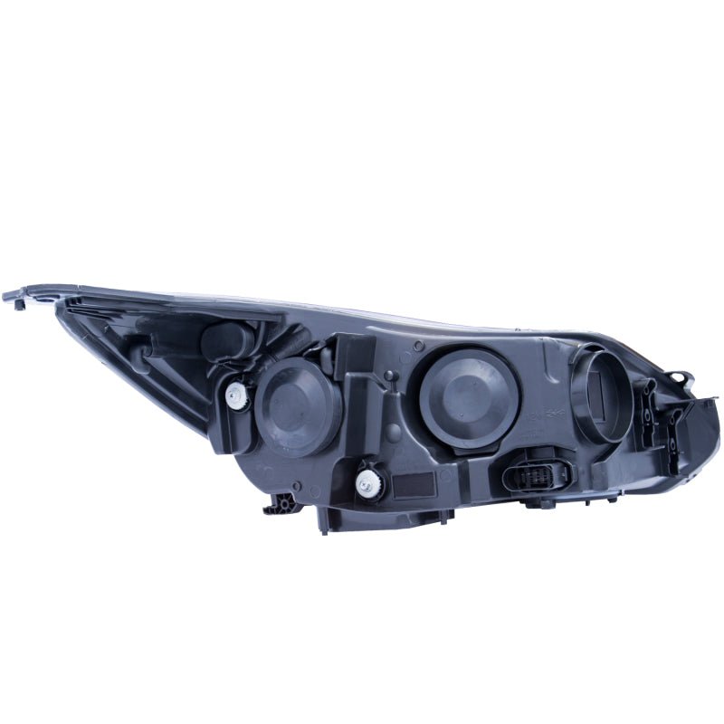 ANZO 2012-2014 Ford Focus Projector Headlights w/ Plank Style Design Black - Crew Original