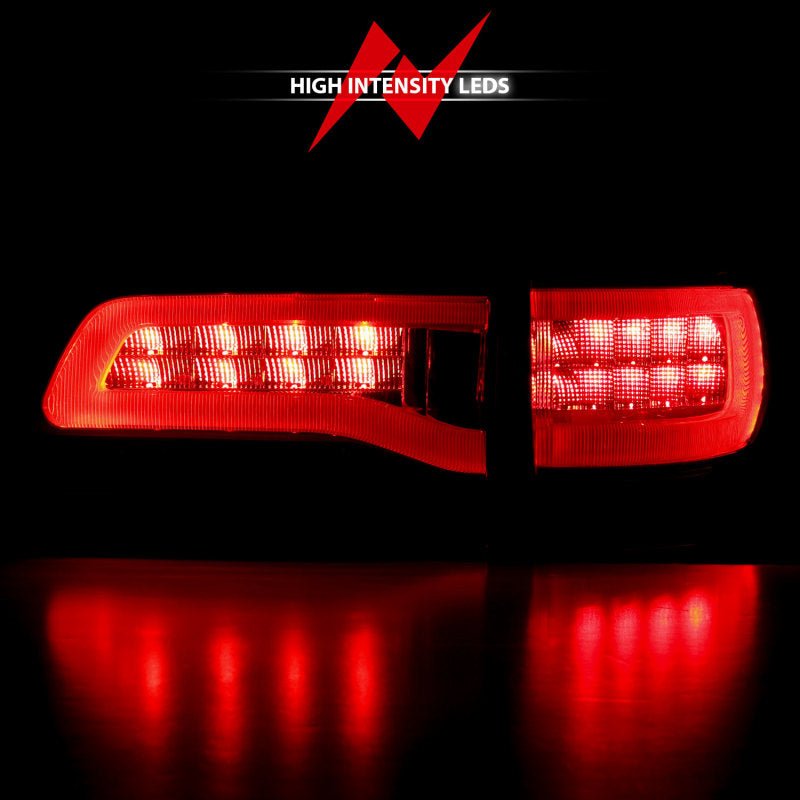 ANZO 2014-2016 Jeep Grand Cherokee LED Taillights Red/Smoke - Crew Original