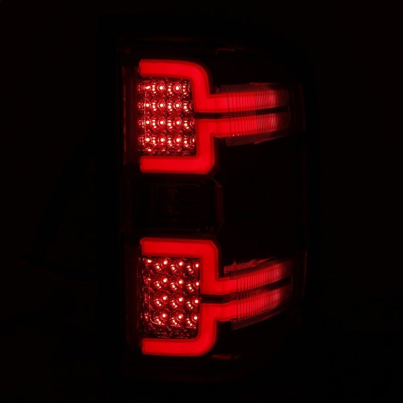 ANZO 2014-2018 Chevy Silverado 1500 LED Taillights Red/Clear - Crew Original