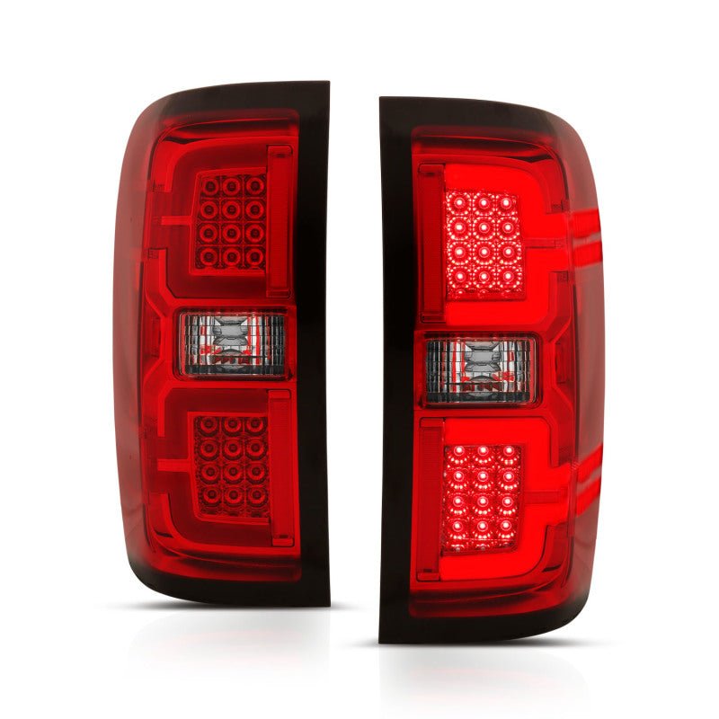 ANZO 2014-2018 Chevy Silverado 1500 LED Taillights Red/Clear - Crew Original