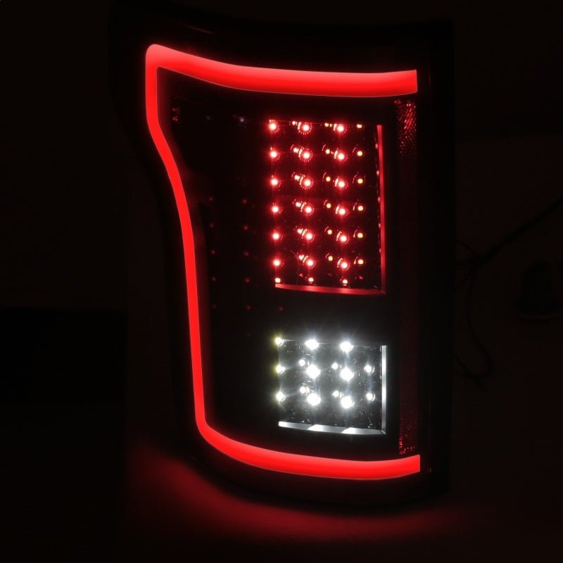 ANZO 2015-2017 Ford F-150 LED Taillights Black - Crew Original