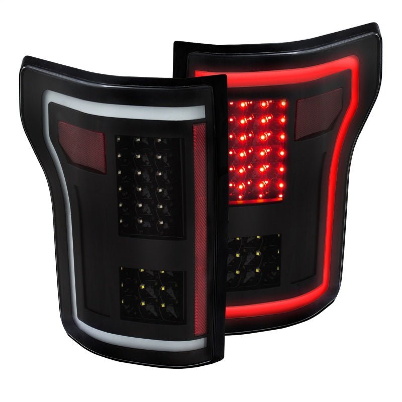 ANZO 2015-2017 Ford F-150 LED Taillights Black - Crew Original