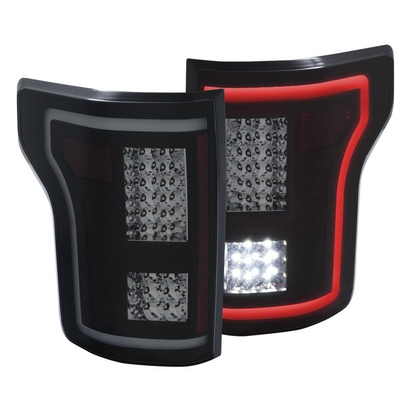 ANZO 2015-2017 Ford F-150 LED Taillights Smoke - Crew Original