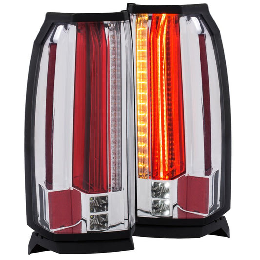 ANZO 2015-2017 GMC Yukon/Yukon XL LED Taillights Chrome - Crew Original